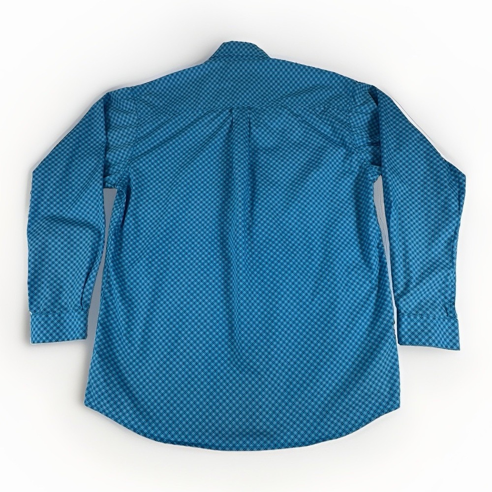 CINCH Mens M Blue Geometric Western Shirt Long Sleeve Cowboy Rodeo Ranch Cotton - Picture 8 of 10